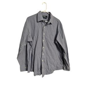 Polo by Ralph Lauren Curham Custom Fit Button Down Men's Shirt Size 17.5 Blue